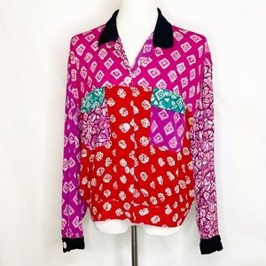 Carole Little Vintage Rayon Gauze Jacket (10)
